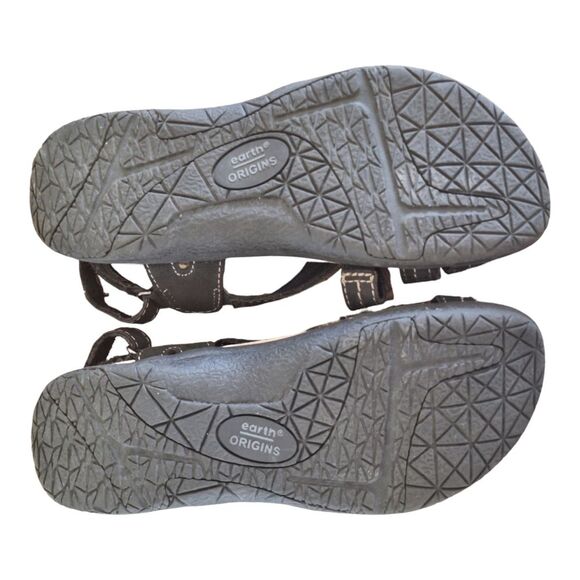 EARTH ORIGINS SAVOY SAILOR Comfort Sandals Strappy size 7 Black Worn Once - Picture 6 of 11